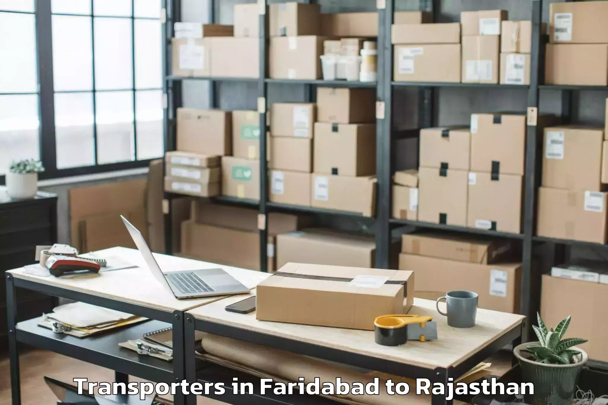 Book Faridabad to Lunkaransar Transporters Online